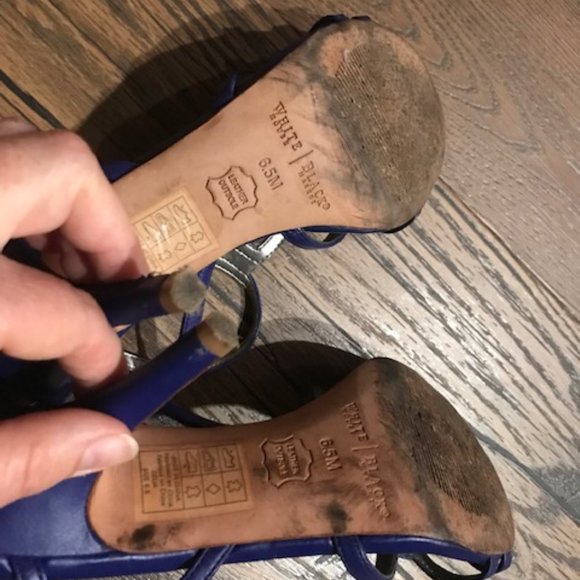 WHBM Royal Blue Heels - Picture 7 of 7